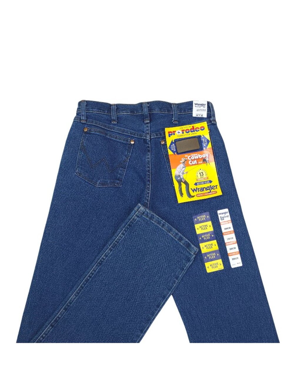 Wrangler Men Cowboy Cut Original Fit Jeans Size 29x38 With Active Flex Pro Rodeo